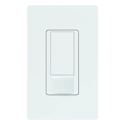 Apagador Maestro con sensor de ocupación PIR y tecnología XCT, 6 A para cualquier carga de iluminación de 120 a 277 V y ventilador, unipolar o 3 vías, color snow