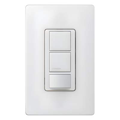 Apagador Maestro con sensor de ocupación/vacancia PIR, doble circuito para luz y ventilador, 120-277 V