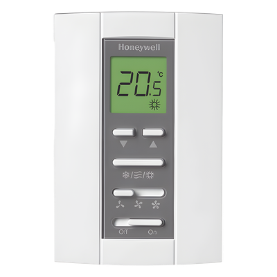 Termostato digital para fan coil de 2 tuberías, 110 VCA, ventilador de 3 velocidades, control on/off de válvula