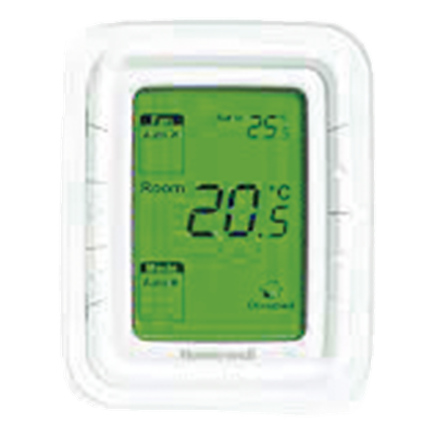 Termostato digital para fan & coil de 2/4 tubos, vertical, 220 VCA, ventilador de 3 velocidades y control de válvula