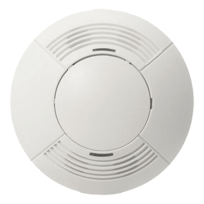 Sensor de ocupación ultrasónico de montaje en techo con cobertura de 186 m² y campo de visión de 360°, autoadaptable, para sistemas de control de iluminación Lutron