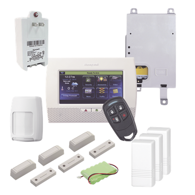 Panel de alarma inalámbrico con pantalla táctil de 7 pulgadas en español, 80 zonas y comunicador GSM, WiFi y Ethernet