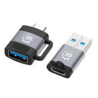 ADAPTADORES/MANHATTAN/356329/ KIT DE ADAPTADORES USB-C A USB-A Y USB-A A USB-C