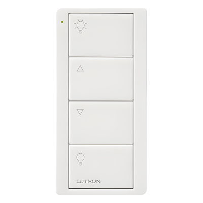 Control remoto inalámbrico Pico de 4 botones para control de zona de iluminación, compatible con Caseta Wireless, RA2 Select, RadioRA 3 y más sistemas Lutron