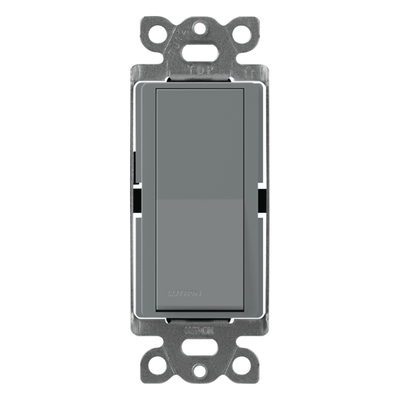 Interruptor de pared Claro de 3 vías para iluminación y motores, 15 A a 120/277 V, color gris