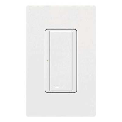 Interruptor electrónico Maestro de encendido y apagado para iluminación y ventilador, 120 V, 8 A, unipolar o multilocalización con hasta 9 accesorios, color blanco