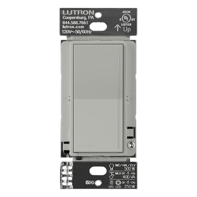 Atenuador auxiliar de pared para control multilocación 3 vías, complemento del dimmer principal Sunnata RadioRA 3
