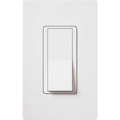 Interruptor de palanca Claro de 4 vías y 15 A a 120/277 V, para controlar iluminación desde tres o más puntos, color blanco brillante