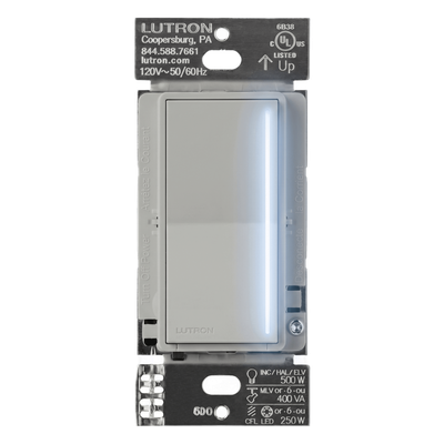 Atenuador de pared táctil con neutro para LED/CFL hasta 250 W o incandescente hasta 500 W, Pebble, RadioRA 3
