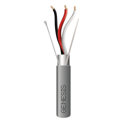 Bobina de 305 Metros (1000 Pies) de Cable 3 x 18 AWG / Riser / BLINDADO / Tipo FPLR, CMR, CL3R / Color Gris / Para Aplicaciones en Sistemas de Seguridad, Audio, Control y Otras Aplicaciones