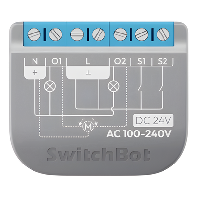 Relay Switch Inteligente 2 Canales / WiFi + BLE / Medición Consumo / 10A por Canal / Protección Sobrecarga / Compatible Matter / 42 x 36 x 16 mm (1.7 x 1.4 x 0.6 in)