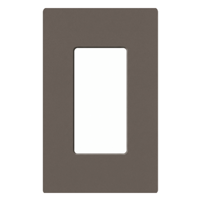Placa de pared 1 espacio sin tornillos visibles, línea Claro Satin Colors, para atenuadores, apagadores y controles Pico