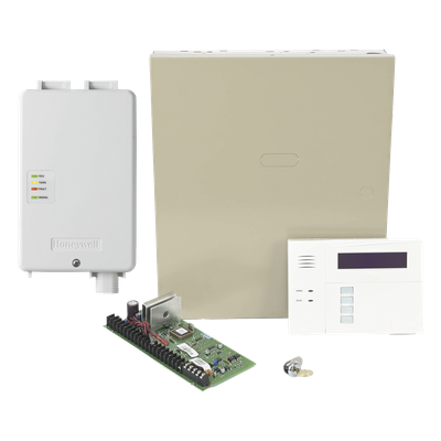 Kit de panel de alarma con teclado alfanumérico, receptor inalámbrico integrado y comunicador celular 4G LTE