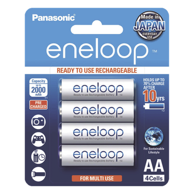 Batería Recargable AA 1.2V ENELOOP / Ni-HM / Paquete de 4 Baterías