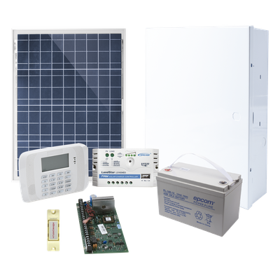 Kit de sistema de alarma VISTA-48LA con alimentación solar y teclado con receptor inalámbrico integrado