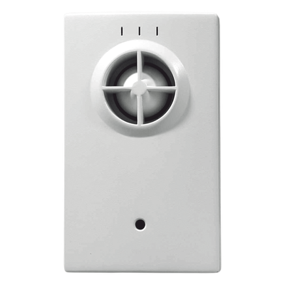 Sirena inalámbrica de 95 dB con respaldo de batería y sonido temporal para incendio, compatible con paneles LYNXR y VISTA