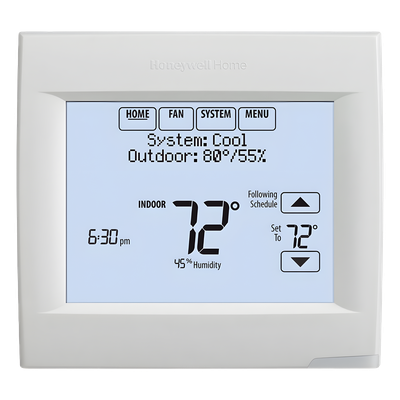 Termostato inteligente Wi-Fi con pantalla táctil para sistemas de hasta 3H/2C bomba de calor o 2H/2C convencional, línea VisionPRO 8000