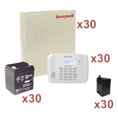 Kit de 30 paneles de alarma VISTA-48LA con batería y transformador, hasta 48 zonas y 3 particiones por panel
