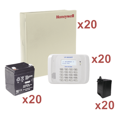 Kit de 20 paneles de alarma VISTA-48LA con batería y transformador, hasta 48 zonas y 3 particiones por panel