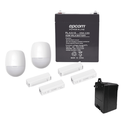 Kit de accesorios de movimiento y sirena para sistemas de alarma cableados