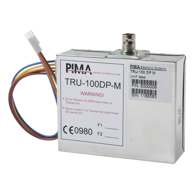 Comunicador Radio UHF para paneles de Alarma hasta 30Kms de Alcance. Frecuencia de 435 - 470 MHz. Compatible con Paneles de Alarma Serie Hunter e interfaces SAT9PID y SAT8. Potencia de 2.5W.