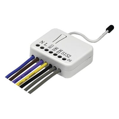 Modulo de relevador, tecnología inalámbrica Z-WAVE, compatible con HUB HC7, panel de alarma L5210, L7000, Total Connect y Alarm.Com