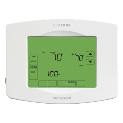 Termostato inalámbrico TouchPRO Wireless para control de calefacción y aire acondicionado, con tecnología Clear Connect, para sistemas RadioRA 2 y HomeWorks QS