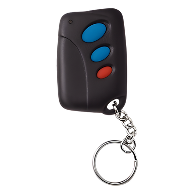 Control remoto tipo llavero de 3 botones para armado/desarmado, portón y pánico
