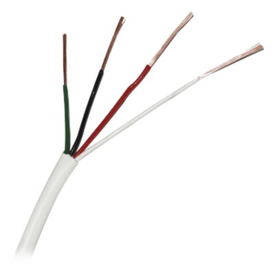 ( Venta x metro ) Cable 4x22 AWG, Color Blanco, uso INTERIOR, para aplicaciones en alarmas Aprobado UL, ( Hasta agotar existencias )