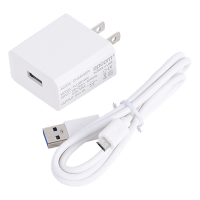 Cargador Micro-USB Profesional de 1 Puerto / 5 VCC / 1 Amper Para Smartphones y Tablets / Voltaje de Entrada de 100-240 VCA
