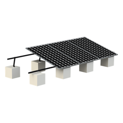 Montaje para Panel Solar, Riel "8" de 5400mm para Módulos con Espesor de 30-35mm, Velocidad de Viento Máx. 136km/h (20° a 45°) Con Anodizado Negro
