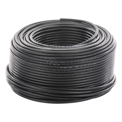 Cable Fotovoltaico Negro / 6mm² (10AWG) / Material COBRE /  2000V / Rollo de 100m