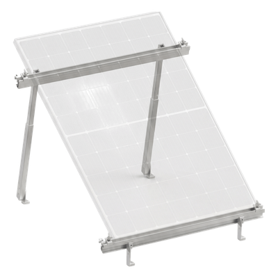 Montaje para Panel Solar, Riel "8" de 1400mm para Módulos con Espesor de 35mm, Velocidad de Viento Máx. 136km/h (20° a 45°)