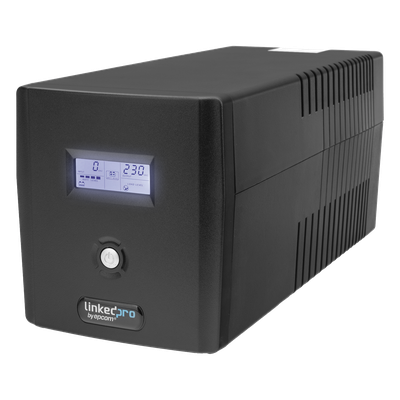 UPS 1200VA/720W Pantalla LCD / Línea Interactiva 120Vca / 6 tomas 5-15R (4 Respaldadas) / Regulación de Voltaje / Protección RJ45