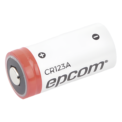 Batería de Litio CR123A / 3V / 1300 mAh / No Recargable / Acero Inoxidable / Operación -40°C a +60°C
