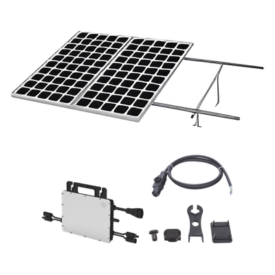 Kit Solar para Interconexión de 1.1 KW de Potencia Pico 220Vcc con Microinversor 1KW y 2 Módulos de 550 W (Incluye Montaje )