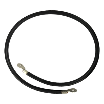 Cable para Baterías, 1 m, Negro, Calibre 2 AWG con Terminales de Ojo en Ambos Extremos