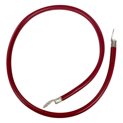Cable para Baterías  1 m, Rojo, Calibre 2 AWG con Terminales de Ojo en Ambos Extremos