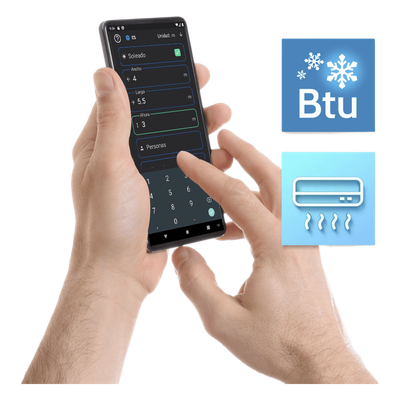 Calculador de capacidad de enfriamiento BTU Aufit