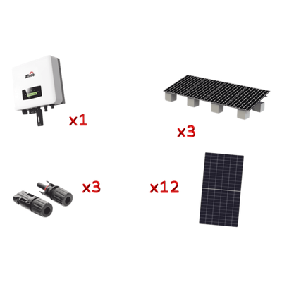 Kit Solar Interconexion  / 7kW  220Vca / Inversor AFORE / Montaje Incluido  