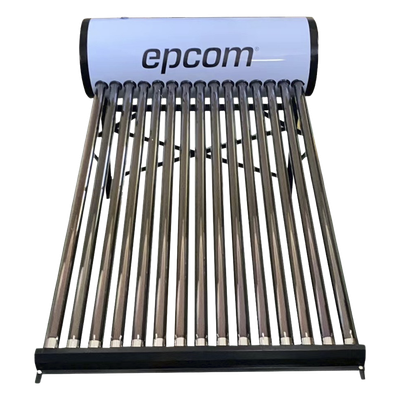 Bóiler Solar de 150L, Baja Presión con 15 Tubos de Vacío de Mayor Resistencia y Termotanque Inoxidable de Grado Alimenticio 150 L Resistentes a Granizo de Hasta 25 mm/ l, Incluye Anodo de Magnesio
