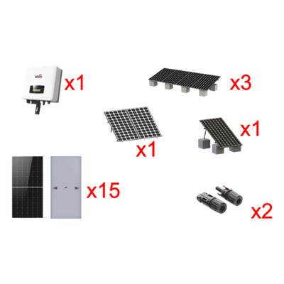Kit Solar Interconexion  / 9kW  220Vca / Inversor AFORE / Montaje Incluido  