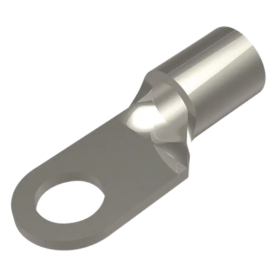 Zapata Terminal de Ojillo para Tornillo 1/4" (6.35 mm)  y Calibre 6 AWG.