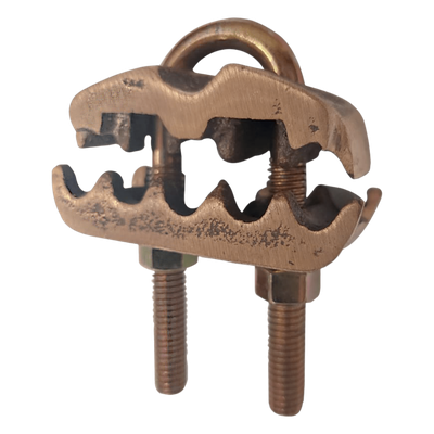 Conector para 3 Cables de Cobre (4 - 2/0 AWG) a Tubo o Varilla (5/8 in - 3/4 in).
