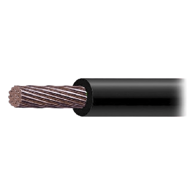 Cable Eléctrico de Cobre Recubierto THW-LS Calibre 3/0 AWG 19 Hilos Color Negro (100 metros).