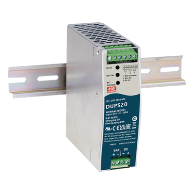UPS PARA CD / 24VCD 20A / RIEL DIN / PARA BATERÍAS DE 4 A 135 AH