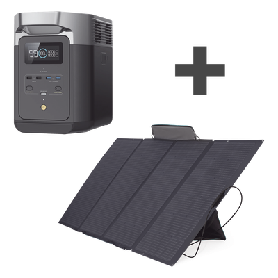 Kit de Estación de Energía Portátil 2048Wh + Panel Solar Flexible 400W