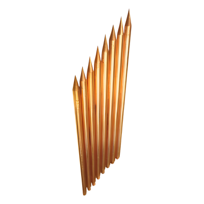 Varilla de Acero con Recubrimiento de Cobre Diámetro 5/8" de 1.5 m de Largo