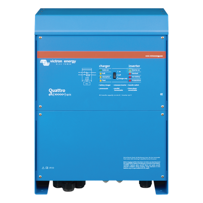 Quattro 48/10000/140-100/100 / Inversor Cargador de Onda Pura / Entrada 48 Vcc / Salida 8000 W 120 Vca  60 Hz