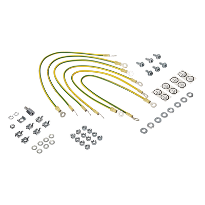 Kit de Accesorios de Tierra Física, Para Gabinetes ProLine, Incluye 6 Cables 12 AWG de 411 mm de Largo Con Terminaciones de Anillo y Accesorios de Montaje M6